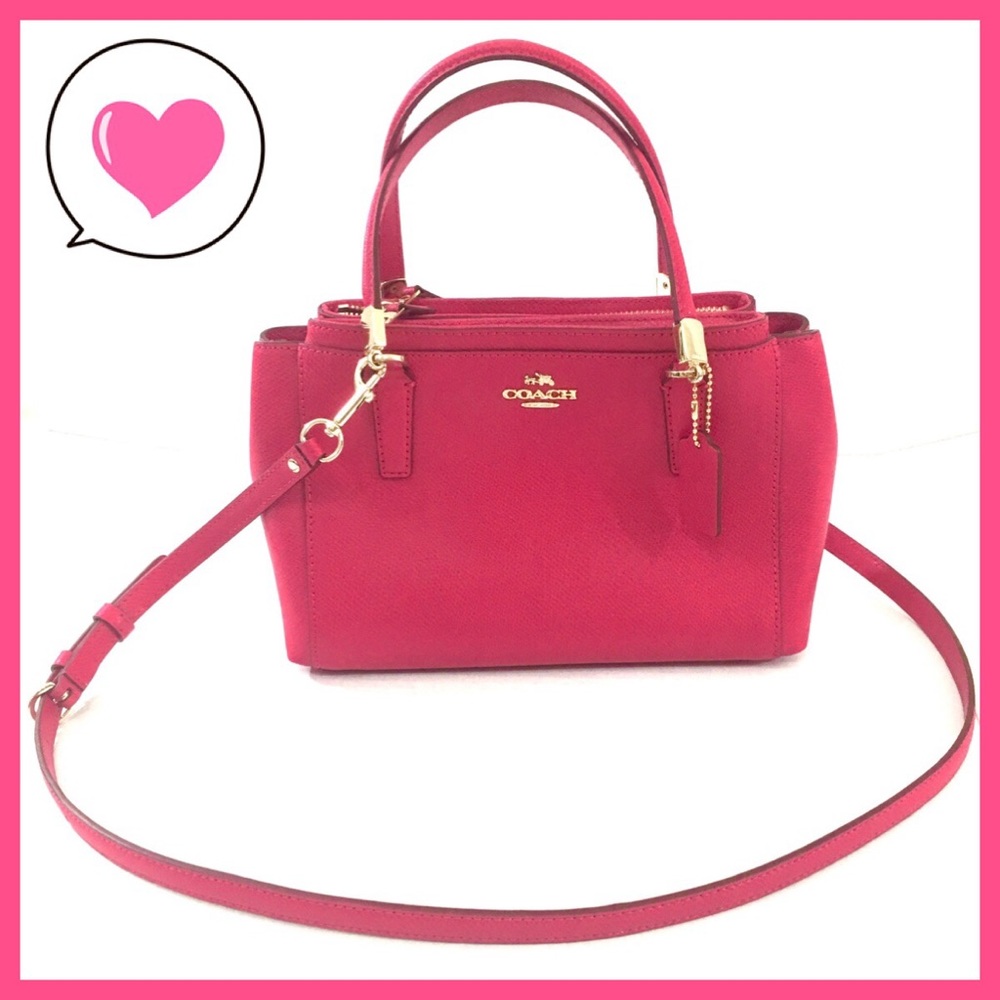 Coach Christie hot pink top handle crossbody bag
